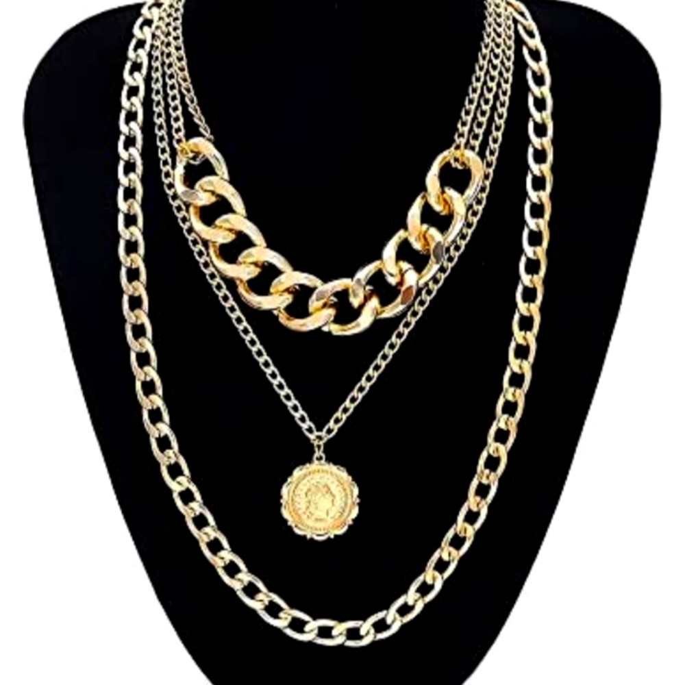 Chunky layered necklace